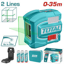 TOTAL TOOLS TLL156601 NIVEL LASER DE 2 LINEAS ALCANCE 35M C/SOPOPORTE MAGNETICO Y ESTUCHE