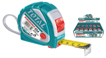 TOTAL TOOLS TMT126081 CINTA MÉTRICA 3 FUNCIONES DE BOTÓN DE PARADA 8Mx25MM MÉTRICA/PULGADAS