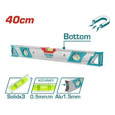 TOTAL TOOLS TMT24028M NIVEL MAGNETICO DE 3 GOTAS 400MM