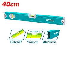 TOTAL TOOLS TMT24036 NIVEL GOTA DE ALUMINIO 1MM LARGO 400MM