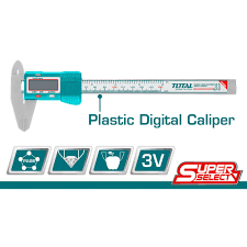 TOTAL TOOLS TMT331501 PIE DE REY DIGITAL PLASTICO DE 0″-6″ (0-150MM) PULG/MM (VER CODIGO 658199)