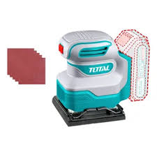 TOTAL TOOLS TPSLI2014 LIJADORA ORBITAL BAT 20V 12000RPM + 6 HOJAS DE LIJA + BASE (SIN CARGADOR NI BAT)
