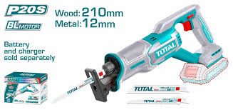 TOTAL TOOLS TRSLI2108 SIERRA SABLE 210MM BAT 20V 2800RPM (SIN CARGADOR NI BATERIA)