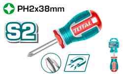 TOTAL TOOLS TSDPH2038 DESTORNILLADOR ZAPA PHILLIPS PH2 38MM CON PUNTA MAGNETICA