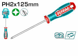 TOTAL TOOLS TSDPH2125 DESTORNILLADOR PHILLIPS S2 PH2X125MM CON PUNTA MAGNETICA