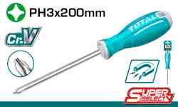 TOTAL TOOLS TSDRSPH3200 DESTORNILLADOR PHILLIPS PH3 CR-V LARGO 200MM (VER CODIGO 656109)