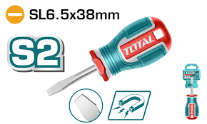 TOTAL TOOLS TSDSL6038 DESTORNILLADOR PLANO S2 6.5X38MM CON PUNTA MAGNETICA