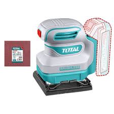 TOTAL TOOLS TSHSLI2024 LIJADORA DE PALMA ORBITAL 110X100MM 12000RPM BAT 20V + 5 LIJAS (SIN CARG NI BAT)