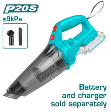 TOTAL TOOLS TVLI201261 ASPIRADORA INALAMBRICA BAT 20V 0.5L + 2 ACCESORIOS (SIN CARGADOR NI BAT)
