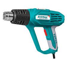 TOTAL TOOLS UTB16056 PISTOLA DE CALOR 50-600°C 300/450L/MIN 1600W C/ PANTALLA LCD ACCES 110V