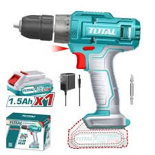 TOTAL TOOLS UTDLI1218 ATORNILLADOR 3/8″ BAT 12V 20NM + 1 BAT LITIO 1.5AH + CARGADOR