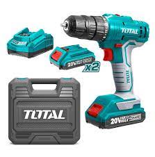 TOTAL TOOLS UTDLI20012 ATORNILLADOR 3/8″ C/ 2 BAT LITIO-ION 20V 1.5AH 45NM+CARG + 1 BROCA 65MM (VER CODIGO 657440)