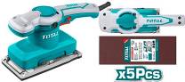 TOTAL TOOLS UTF1301826 LIJADORA ORBITAL 180X90MM 320W 1400RPM 110V/60HZ + 5 HOJAS DE LIJA