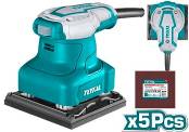 TOTAL TOOLS UTF2231106 LIJADORA DE PALMA ORBITAL 110X100MM 240W 110V /60HZ C/ 5PZ PAPEL DE ARENA (VER CODIGO 657810)