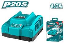 TOTAL TOOLS UTFCLI20411 CARGADOR DE BATERIA 20V 4A 100-240V/60HZ TIEMPO DE CARGA 1 HORA