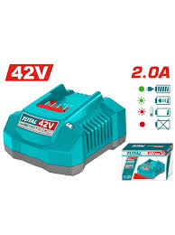 TOTAL TOOLS UTFCLI42021 CARGADOR DE BATERIA 42V PARA BATERIAS 2AH