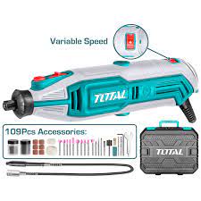 TOTAL TOOLS UTG513326 MINI MOTOTOOL CON 109 ACCESORIOS 130W 110V/60HZ EN ESTUCHE