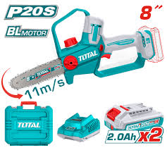 TOTAL TOOLS UTGSLI20882 MOTOSIERRA BAT 20V 8″ 11M/S C/2 BAT 2AH Y CARG SIN CARBONES