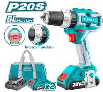 TOTAL TOOLS UTIDLI20608 ATORNILLADOR DE IMPACTO 1/2″ C/2 BAT LITIO-ION 20V 2AH + CARGADOR + 47 ACCESORIOS (VER CODIGO 656307)