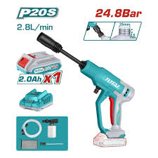 TOTAL TOOLS UTPWLI20362 HIDROLAVADORA BAT 20V 24.8BAR (359.7PSI) 2.8L/MIN +1 BAT 2AH + CARGADOR + ACCES